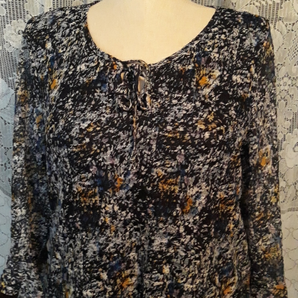 Womans lace overlay blouse